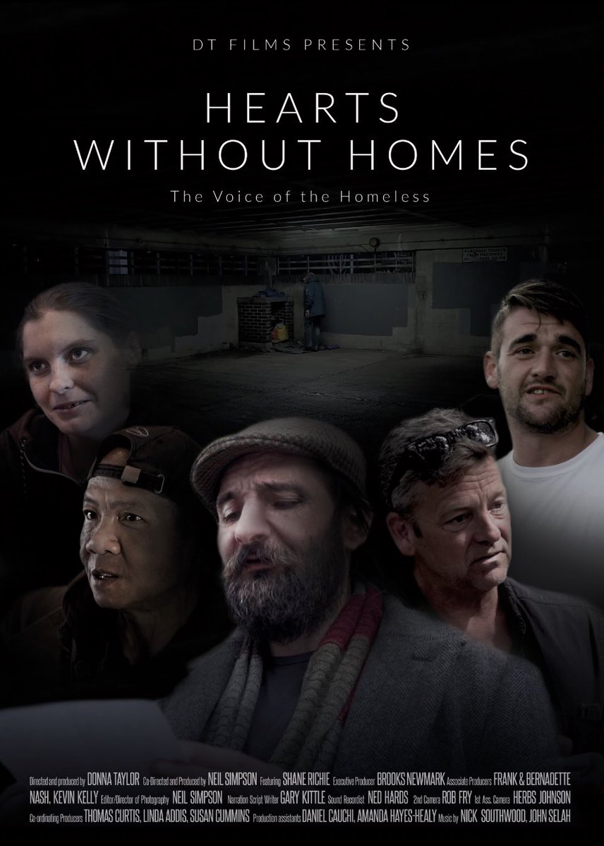 DTFilmsUK's tweet photo. Our Doc-future of #Heartswithouthomes premier’s on Friday 14th  London. Want to come along? 
#TVDocumentaryy. Look forward to seeing @turnerwebster @RealGaryWebster on Friday. #Homelessness https://t.co/BSzm3HqpNP