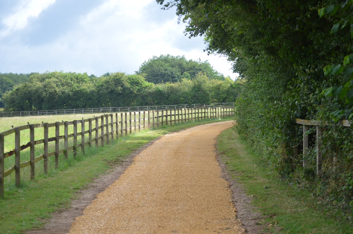 oneill_racing's tweet photo. Our Estate team, headed up by Doc, have been incredibly busy in the last few weeks resurfacing the Endurance Track, a walkway for the horses from the top of the gallops to the bottom. https://t.co/IS4faRmWlQ