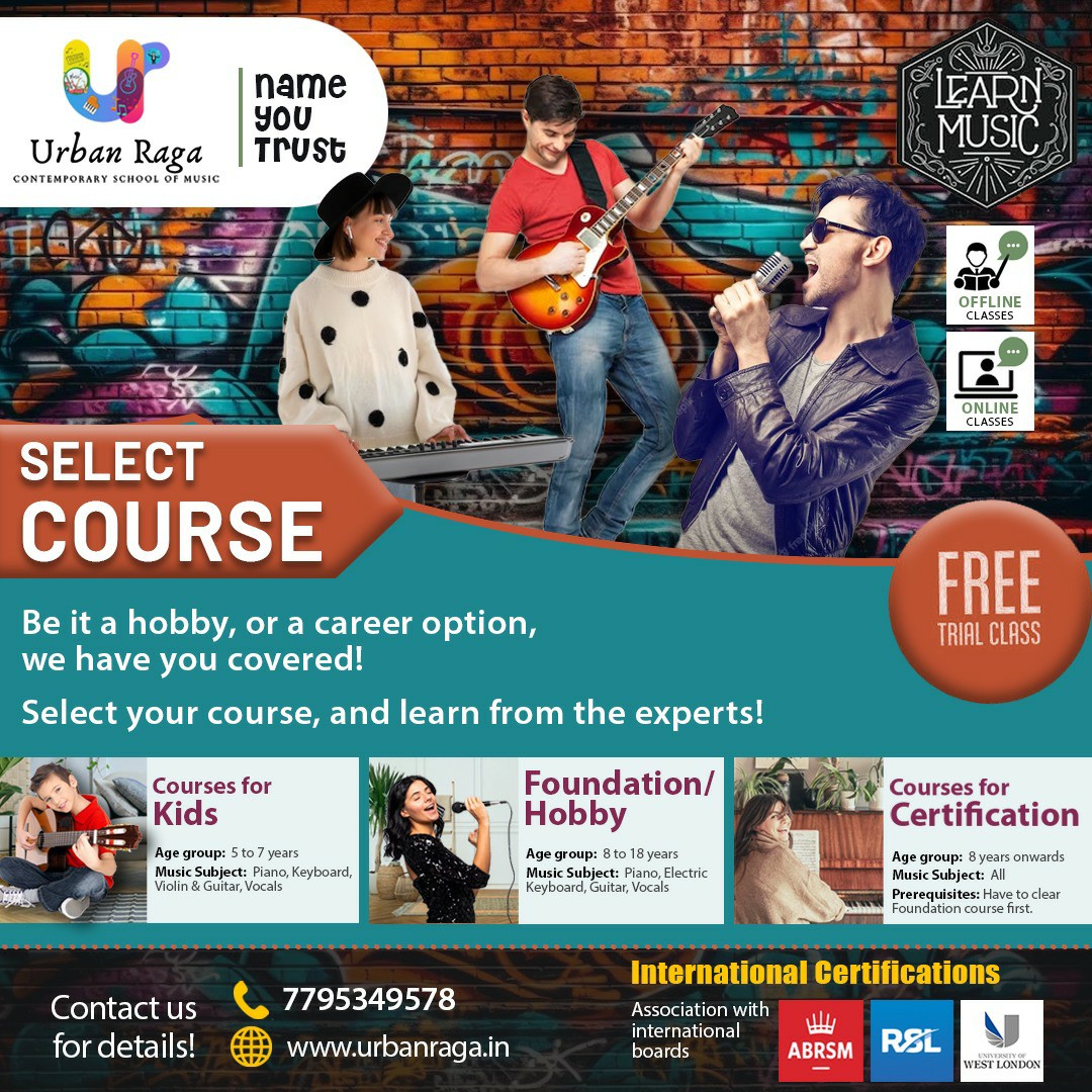 urbanraga's tweet image. Select your favourite and speak to our experienced team.
#courses #hobbycourse #certificationcourse #learning #learningisfun #musicisfun #learnmusic #musicislearning #music #musicschool #contemporarymusic #musiced #musiceducation #education #musicpassion #musictraining