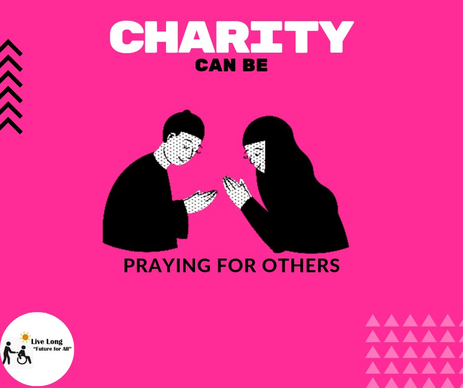 livelongfounda2's tweet photo. Charity can be ''Praying for others''.
#livelongfoundation #futureforall https://t.co/JfKKpy9tJj
