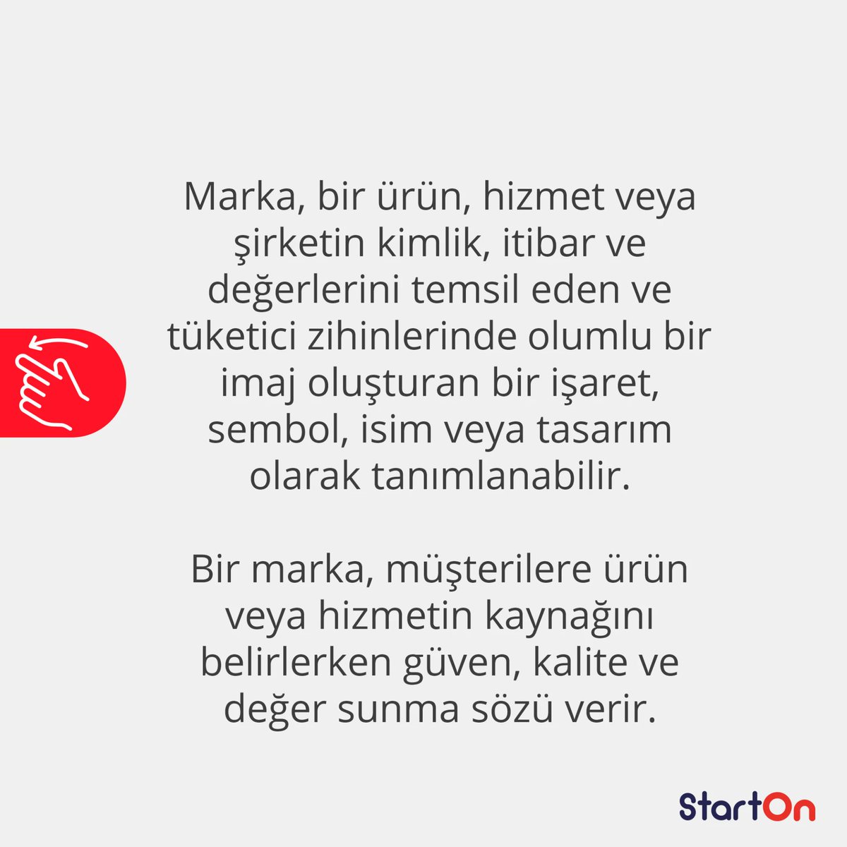 startoncoop's tweet photo. Bir projeniz var ve onu hayata geçirmek istiyorsunuz.

İlk adımlardan birisi marka yaratmaktır, unutmayın markanız sizin olmadığınız ortamlarda sizin adınıza konuşur!

#starton #startoncoop #startup #kitlefonlama #crowdfunding https://t.co/4vvtP2u4jU