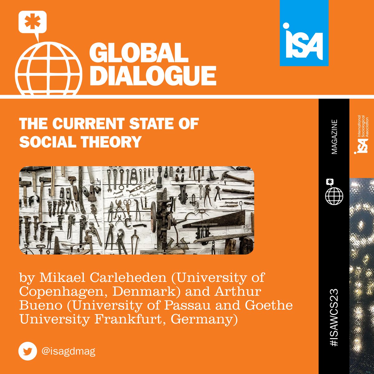 ISA Global Dialogue (@isagdmag) on Twitter photo What are we doing when we theorize, and how should we do it? Are special skills involved? Is there an art, a craft, or a method of theorizing?
Article by Mikael Carleheden (<a href="/koebenhavns_uni/">Københavns Uni</a>, Denmark) & Arthur Bueno (<a href="/UniPassau/">Universität Passau</a> & <a href="/goetheuni/">Goethe-Universität</a>, Germany)
🔗 buff.ly/46MENAk What are we doing when we theorize, and how should we do it? Are special skills involved? Is there an art, a craft, or a method of theorizing?
Article by Mikael Carleheden (<a href="/koebenhavns_uni/">Københavns Uni</a>, Denmark) & Arthur Bueno (<a href="/UniPassau/">Universität Passau</a> & <a href="/goetheuni/">Goethe-Universität</a>, Germany)
🔗 buff.ly/46MENAk