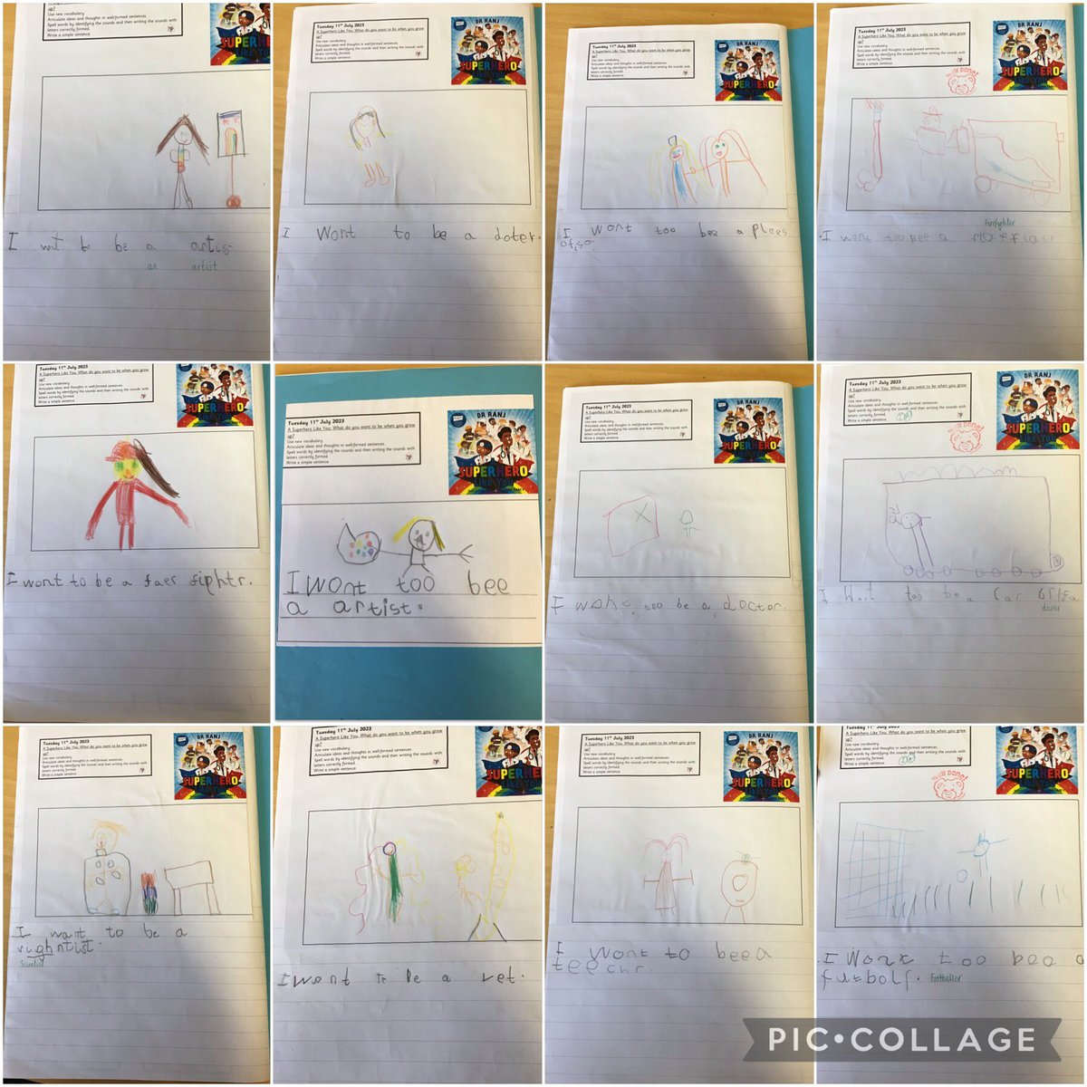 NormanPannellR's tweet photo. This week we have started to think about growing up and moving to year 1. We have been looking at different jobs in the community and exploring our new classroom space. Here is some lovely writing from the children about Year 1 and their futures! #NPPSLiteracy 👷🏽‍♀️👮🏼‍♂️👩🏾‍🎓🧑🏽‍🔬💂🏻‍♀️👩🏽‍🚒👨🏼‍🎨 https://t.co/6HSJX3jFYQ