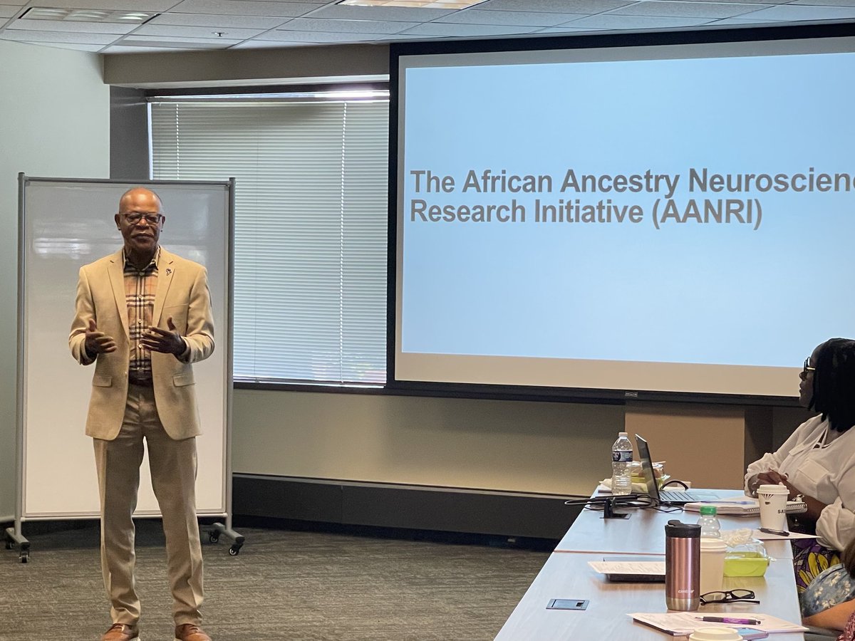 DrAlHathaway's tweet photo. Welcomed the opportunity to discuss with Memory &amp; Aging Community Advisory Board (MACAB) on July 11th the work of African Ancestry Neuroscience Research Initiative (AARNI) @LieberInstitute ! https://t.co/ZlCTfnJnXD