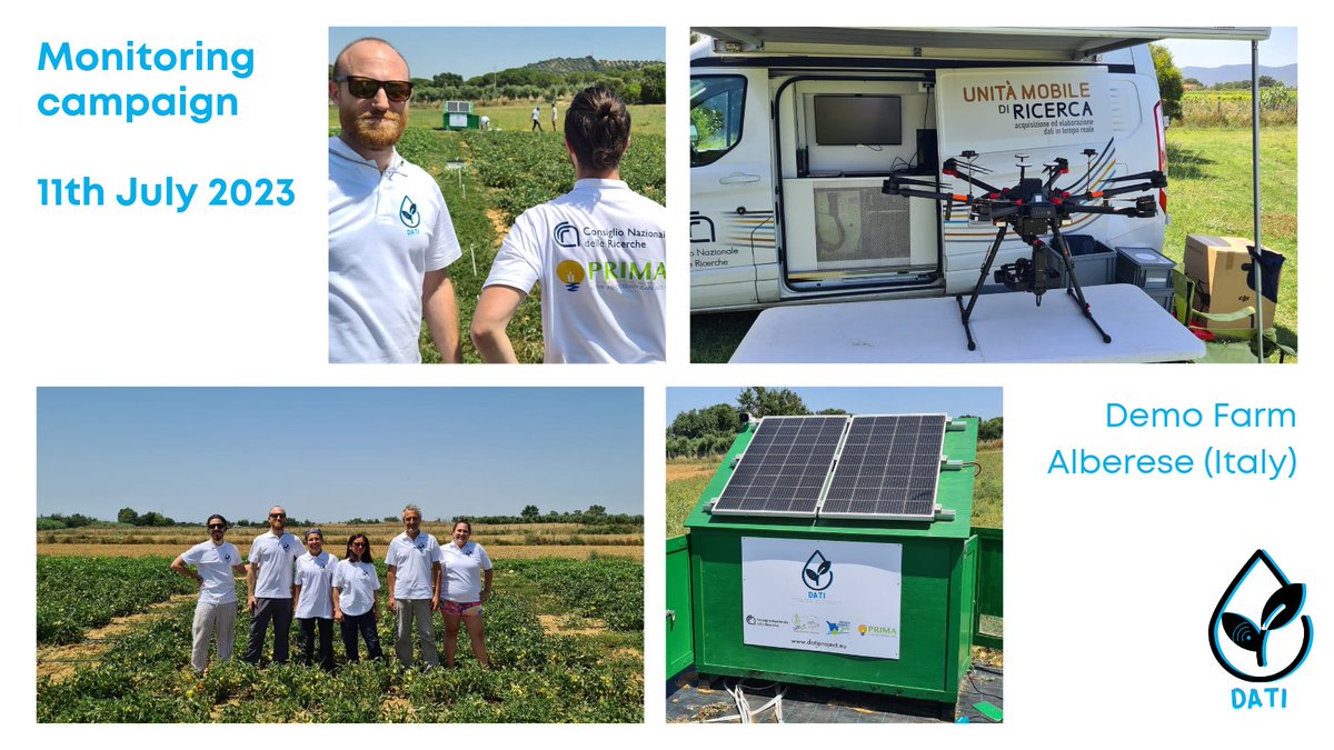DATI_2021 (@dati2021) on Twitter photo 11th July 2023
Images of our latest monitoring campaign of melons and tomatoes crops for Dati Project at the Alberese Demo Farm.
<a href="/CNRsocial_/">CNR Consiglio Nazionale delle Ricerche</a> <a href="/TechAgriculture/">CNR TechAgriculture</a> <a href="/primaitaly/">Segretariato Italiano di PRIMA</a> <a href="/PrimaProgram/">PRIMA Program Mediterranean Partnership 🇪🇺</a> <a href="/terretoscane/">Ente Terre Toscane</a> <a href="/remotecnr/">Remote Cnr</a>
#precisionirrigation #AgTech #digitalagriculture #precisionagriculture 11th July 2023
Images of our latest monitoring campaign of melons and tomatoes crops for Dati Project at the Alberese Demo Farm.
<a href="/CNRsocial_/">CNR Consiglio Nazionale delle Ricerche</a> <a href="/TechAgriculture/">CNR TechAgriculture</a> <a href="/primaitaly/">Segretariato Italiano di PRIMA</a> <a href="/PrimaProgram/">PRIMA Program Mediterranean Partnership 🇪🇺</a> <a href="/terretoscane/">Ente Terre Toscane</a> <a href="/remotecnr/">Remote Cnr</a>
#precisionirrigation #AgTech #digitalagriculture #precisionagriculture