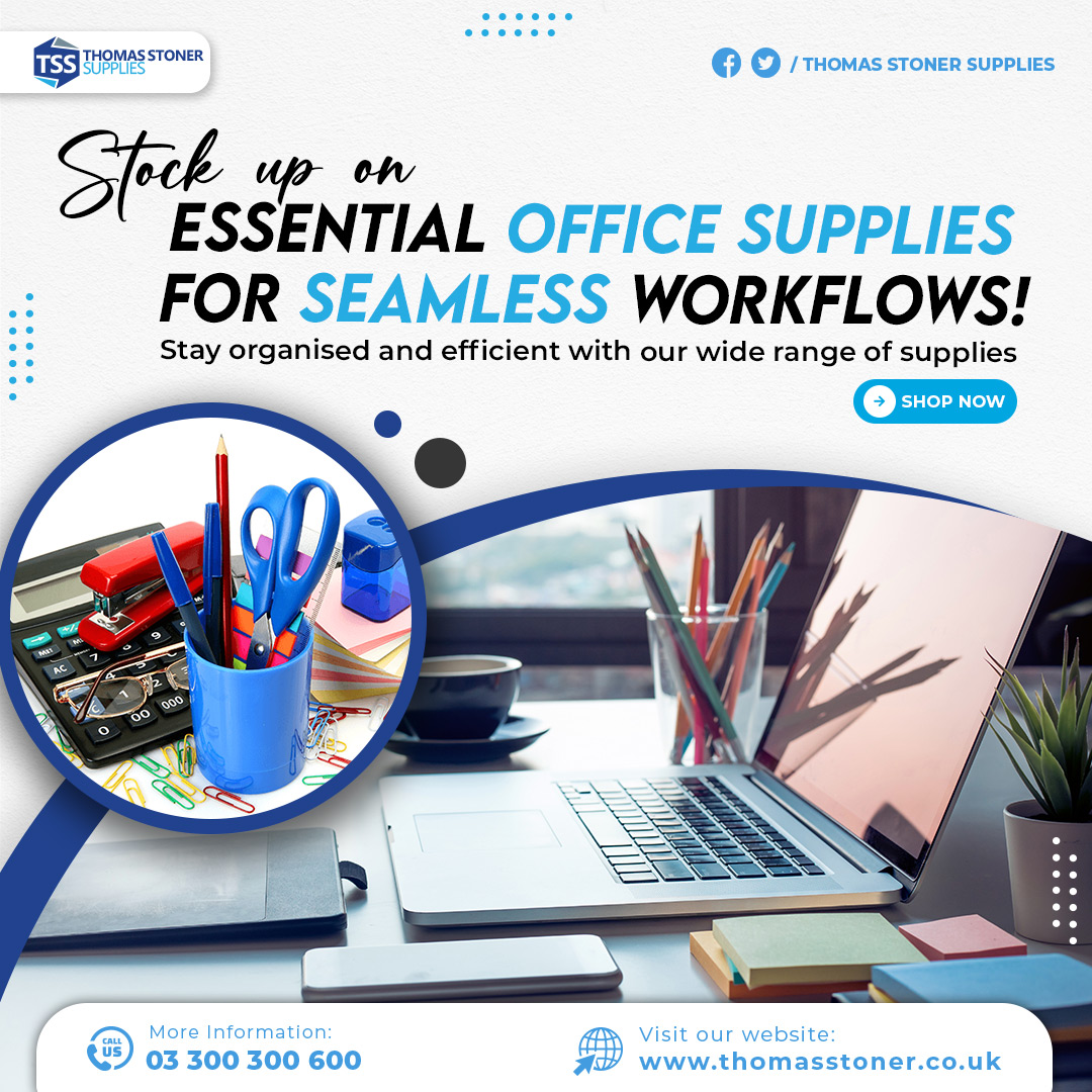 From paper clips to notepads, staplers to markers, we have everything you need to stay organised and efficient.👑 
thomasstoner.store/stationery/cal…

#OfficeSupplies #OfficeSolutions #OfficeEssentials #EfficientSupplies #SeamlessWorkflow #OrganisedTools #ThomasStonerSupplies