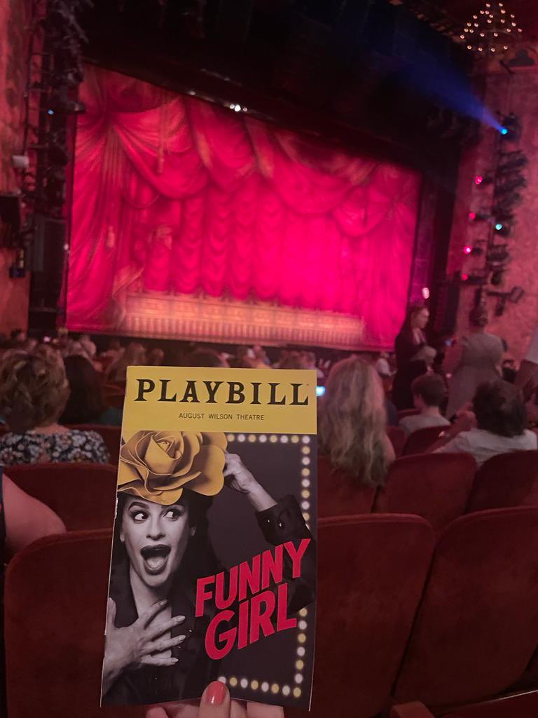 Funny Girl on Broadway starring Lea Michele was incredible. She was born for this role! 

#BeautyTies 
#FunnyGirl 
#Broadway 
#LeaMichele https://t.co/KZ78nPygW2