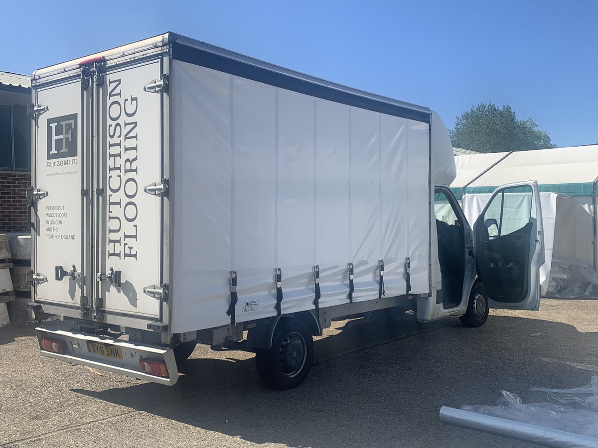 johnmcarterltd's tweet photo. Hutchinson Flooring were pleased with their new side curtain we made for them last week. Special thanks to the team in the workshop for all their hard work! #MarqueeHiring #SideCurtains https://t.co/UoNkWTIXkO