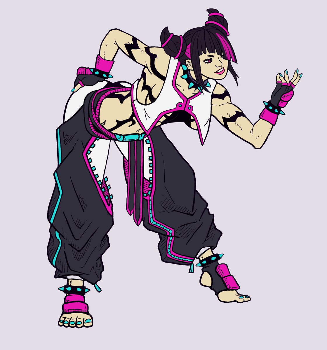 Ziorcos's tweet photo. Really happy with how this Juri piece turned out 
#StreetFighter6 #Juri #Jurifanart #StreetfighterFanart #StreetFighter #StreetFighterJuri #Capcom https://t.co/7aOk50bNtm