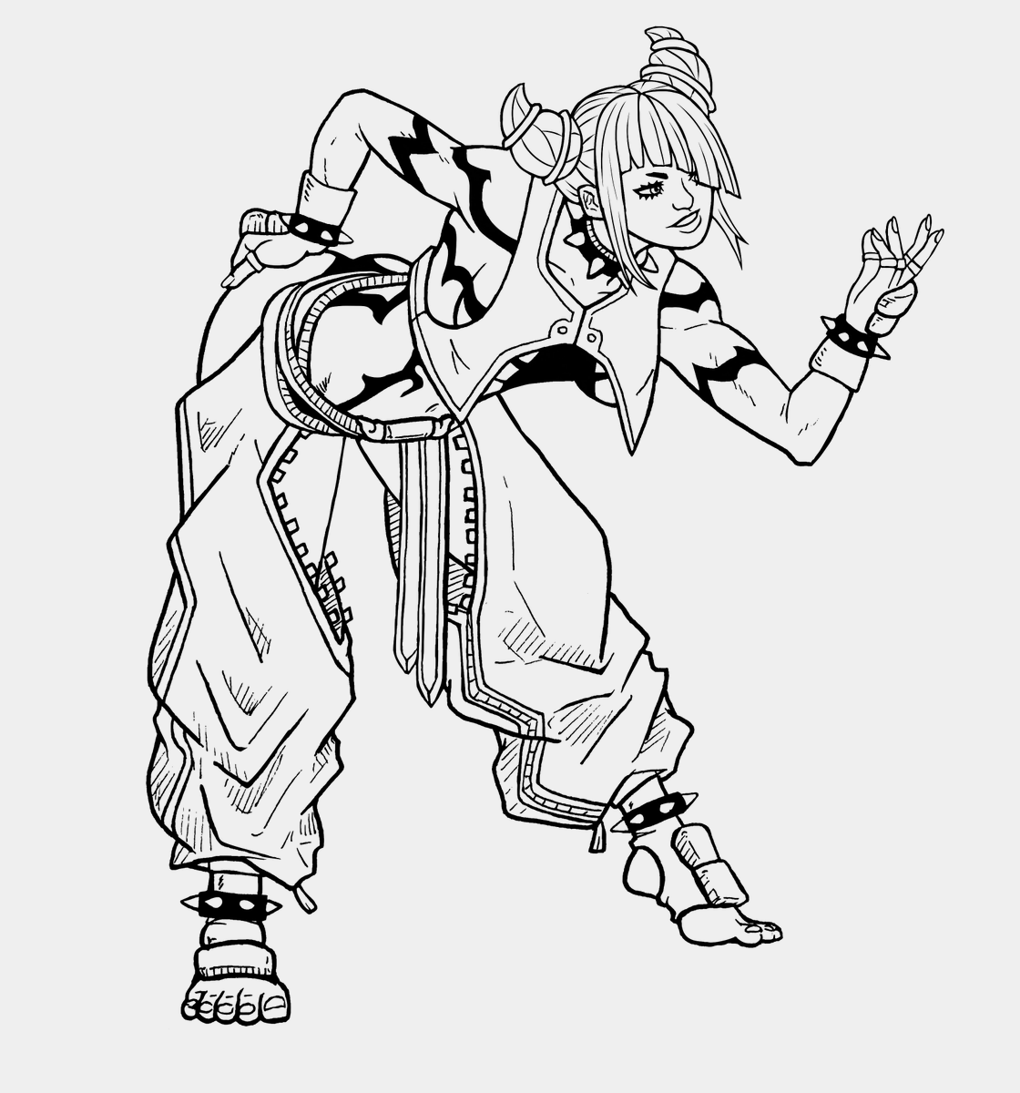 Ziorcos's tweet photo. Really happy with how this Juri piece turned out 
#StreetFighter6 #Juri #Jurifanart #StreetfighterFanart #StreetFighter #StreetFighterJuri #Capcom https://t.co/7aOk50bNtm