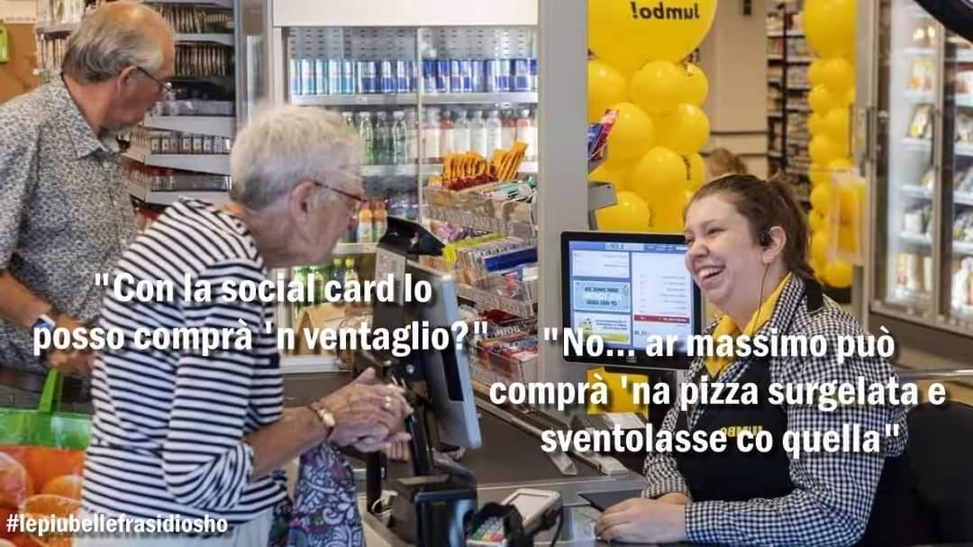 lefrasidiosho's tweet photo. S'è detto solo generi alimentari 
#socialcard #caldo https://t.co/I72GfDg7xl