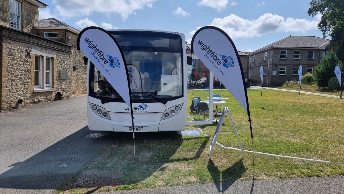 WightFibre (@wightfibre) on Twitter photo The <a href="/iwchamber/">IW Chamber Commerce</a> Business Expo is underway, and our mobile store is open for business. Pop in and see if you can win a bottle of Tattinger Champagne by getting the fastest lap in our WightFibre van on Forza.
Don't forget to pop into the marque and grab some WightFibre goodies. 😀 The <a href="/iwchamber/">IW Chamber Commerce</a> Business Expo is underway, and our mobile store is open for business. Pop in and see if you can win a bottle of Tattinger Champagne by getting the fastest lap in our WightFibre van on Forza.
Don't forget to pop into the marque and grab some WightFibre goodies. 😀