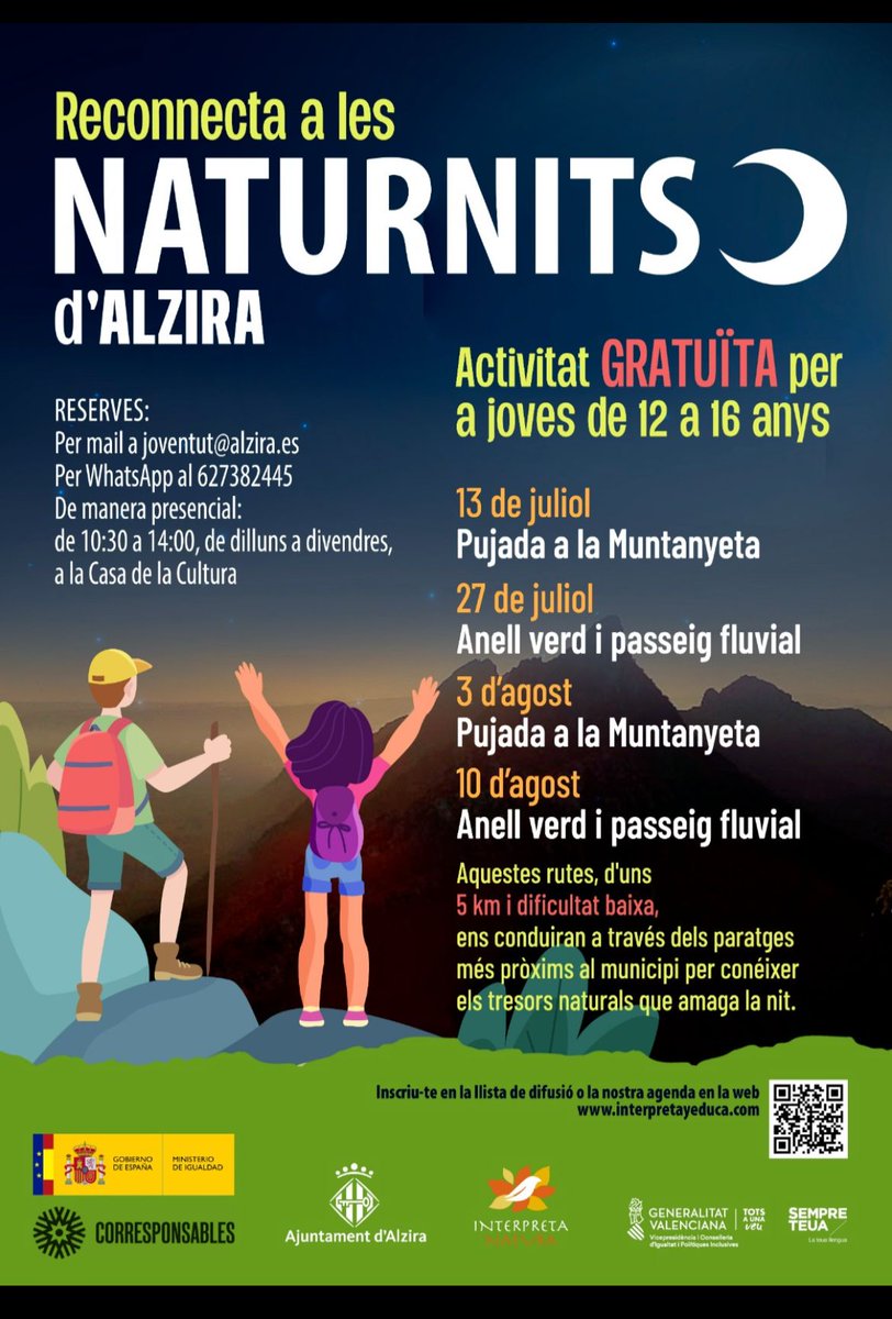 ElRall's tweet image. 🏕️Quines activitats mediambientals s’organitzen al nostre territori durant l’estiu? En descobrim algunes des de #lEliana, #Petrer i  #Alzira!