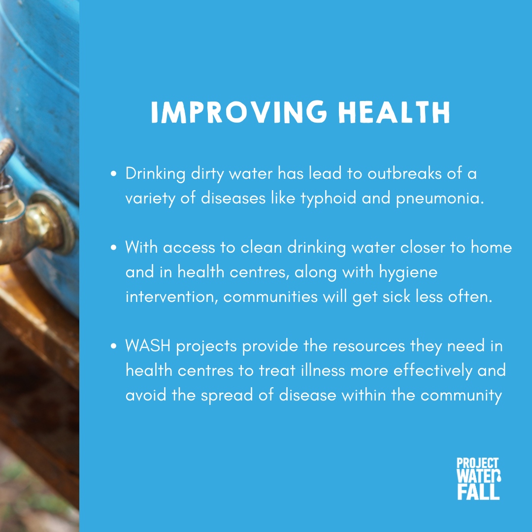For this week's 💧Beyond the Water Wednesday💧, read more about how clean water benefits improving health.
⁠
 Learn more about Project Waterfall at our website link in our bio. ⁠
⁠
#water #cleanwater #charity #ukcharity #cleanwaterforall