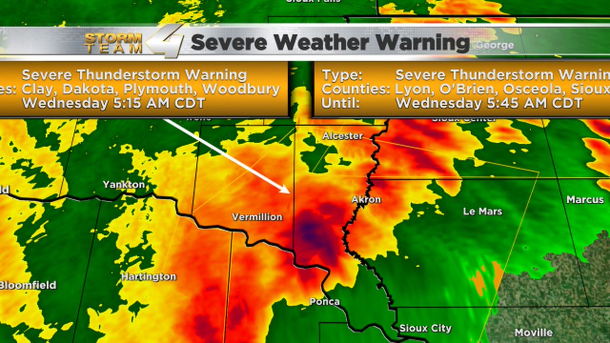 Union County severe weather alert.  For more details click here. ktiv.com/interactive-ra…