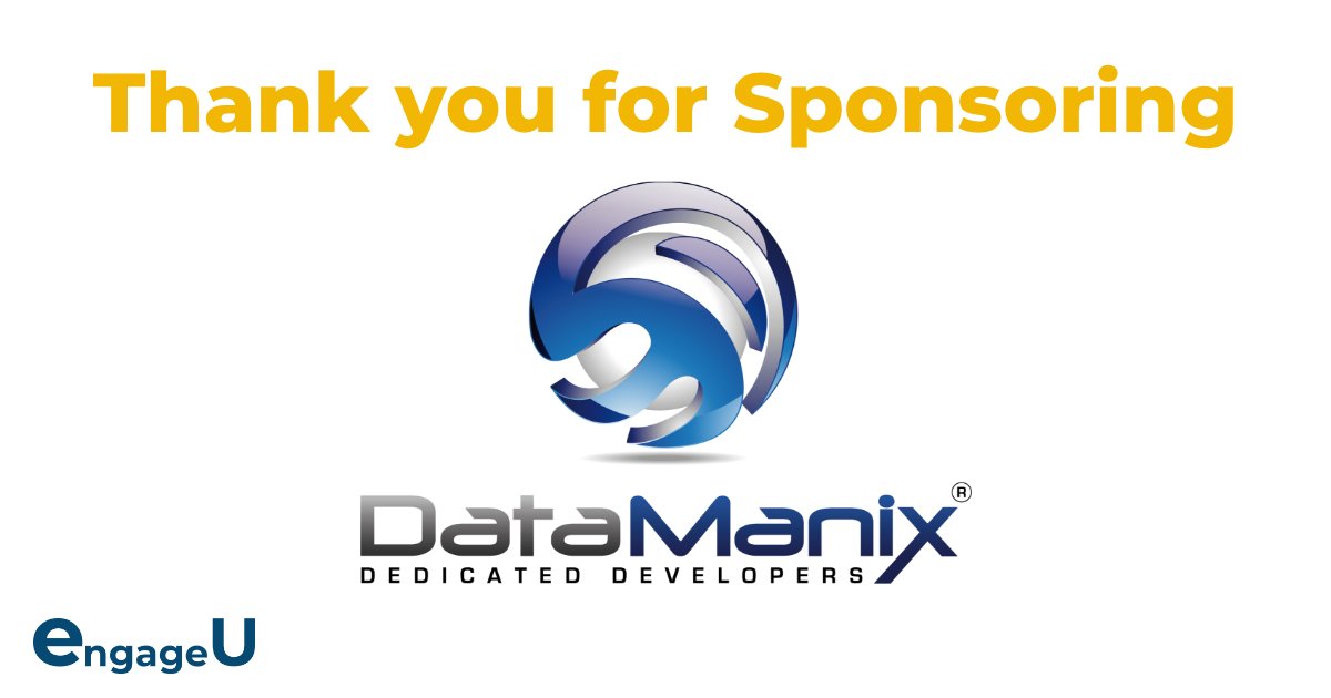 📢 Exciting news! We're thrilled that <a href="/DataManix/">DataManix</a> has joined us as a proud sponsor! 🎉 A big thank you to DataManix for believing in our vision and contributing to the success of EngageU! 💙 
datamanix.com/?lang=en
