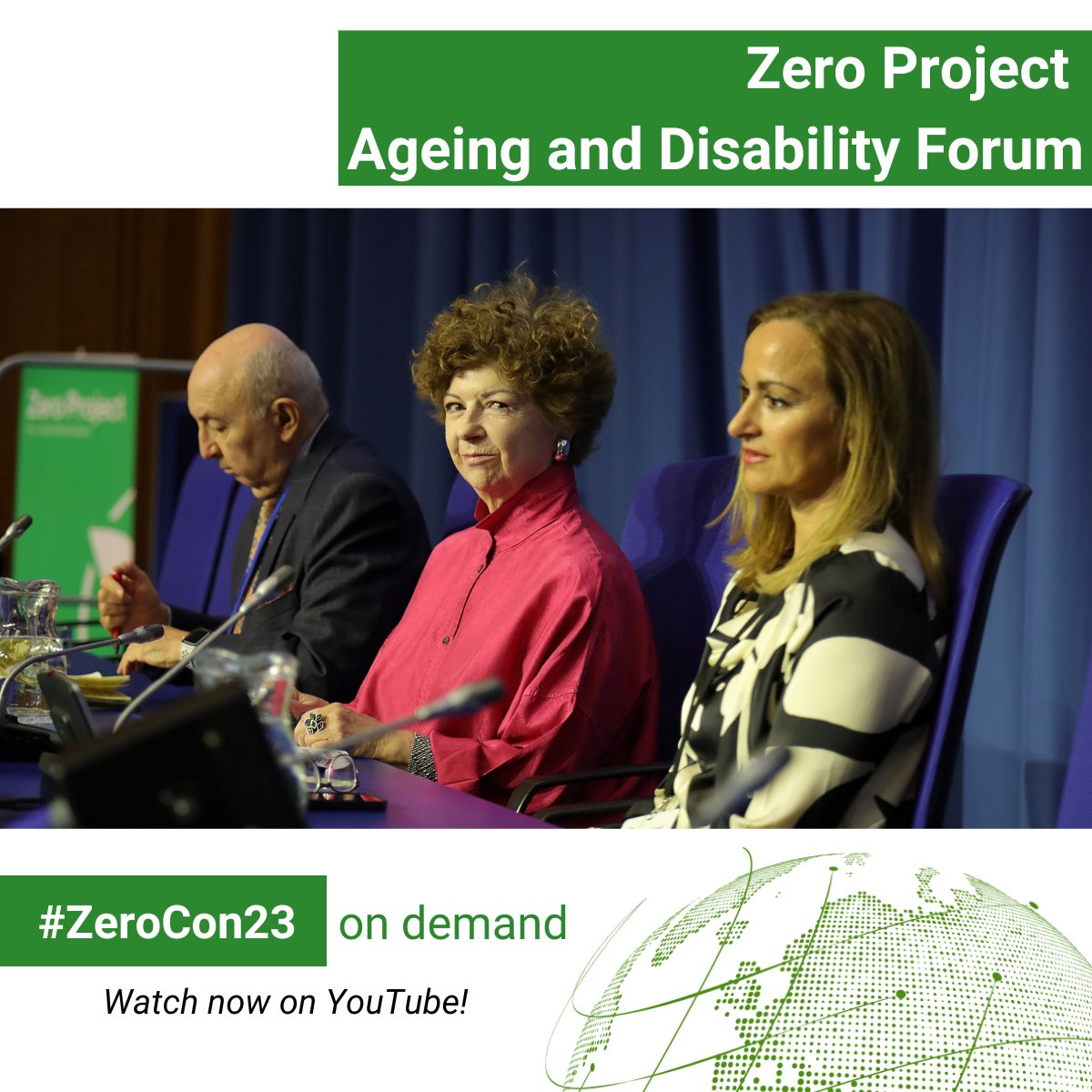 ZeroProjectorg's tweet photo. One of the most popular sessions at #ZeroCon23 was the “Zero Project Forum on Ageing and Disability” chaired by H.E. Luis Gallegos @lubegach: https://t.co/vHwDaMm8hb
Don’t miss out on these insightful discussions! 
#ZeroBarriers #Ageing #Disability #Inclusion https://t.co/EIXXiRU4tw