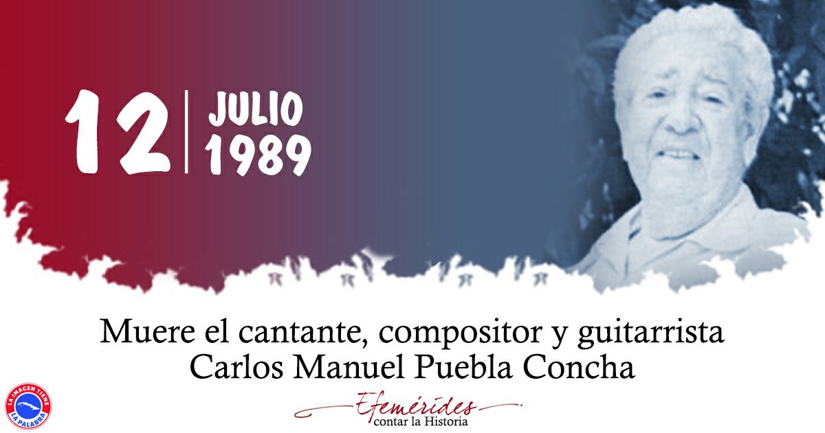 VidePvide's tweet photo. Tras las 👣 de la Historia 📖📝📚
Comparte y Divulga la Historia Efemérides 12 de julio.
👣Nace Mariana Grajales.
👣Nace Juan Gualberto Gómez.
👣Llegan a Cuba los restos del Ché y 6 compañeros.
👣Fallece Carlos Puebla.
#TrasLasHuellasDeLaHistoria 
#HistoriaAlDía #IzquierdaLatina https://t.co/EN6Yu41FJl