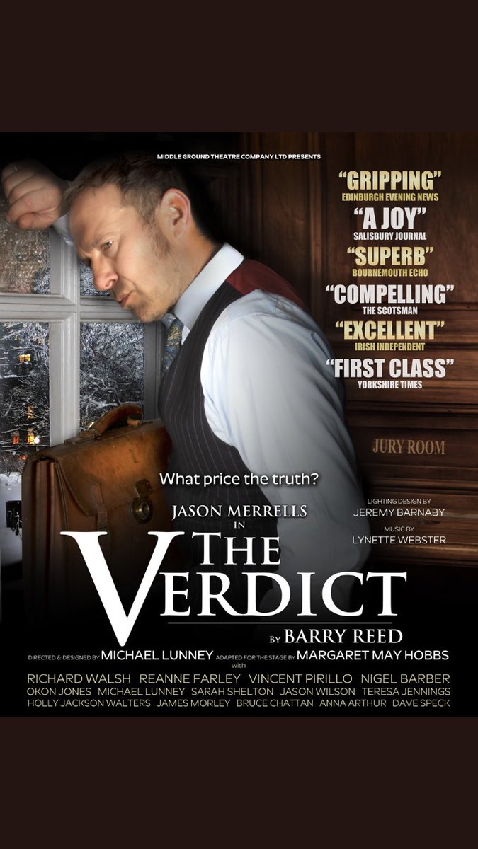 ManGrandCircle's tweet image. Saw this classy courtroom drama @OxfordPlayhouse last night. Top notch cast includes @j_merrells and @ReanneFarley 

My verdict? This deserves a long stretch in the West End #TheVerdict @MGTheatreCo