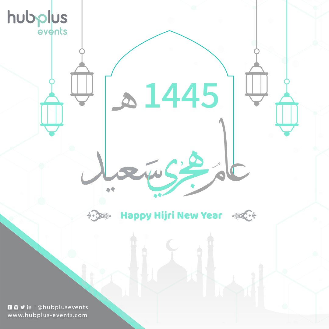 hubplusevents's tweet photo. كل عام وأنتم الخير و ندعو أن يرزقكم الله أعواماً عديدة ومديدة.

We want to wish you a pleasant Islamic new year.

#islamicnewyear #hubplusevents #islamic #newyear #UAE #happyislamicnewyear #عام_جديد_مع_الله_سعيد #كل_عام_وأنتم_بخير #عام_هجري_سعيد #الإمارات https://t.co/CGt89yzm6j