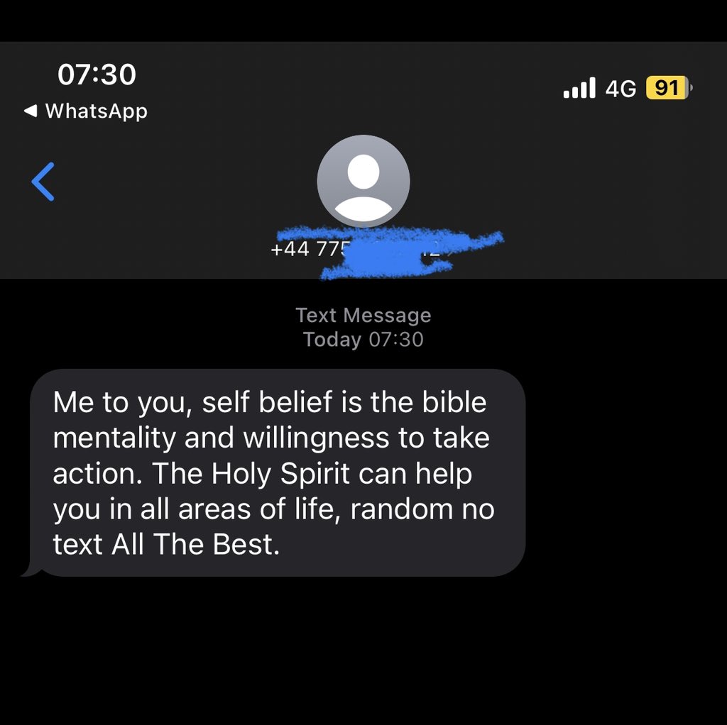 actualsonny's tweet photo. Just some random texting me to tell me I need god, at 7:30 this morning. https://t.co/FdnpYYUQ8o