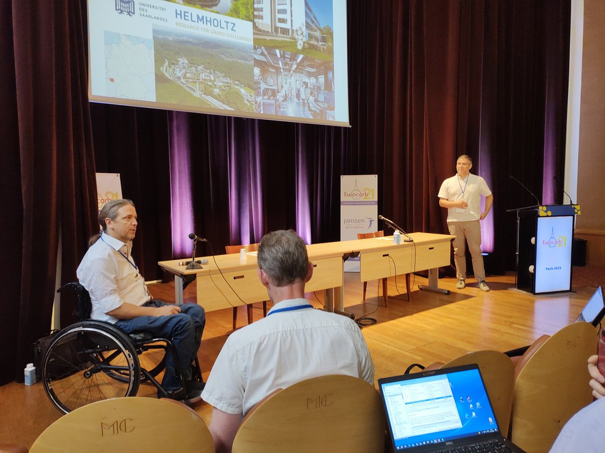 Iósaf Ó Beirne (Dr Joe Byrne 👨🔬🧪) (@anbeirneach) on Twitter photo Off to a nice start to the day at
#eurocarb21 with an innovative "Duo" talk from <a href="/Titz_Lab/">Alexander Titz</a> and Römer about interdisciplinary aspects of their approach to targeting lectins in P.aeruginosa Off to a nice start to the day at
#eurocarb21 with an innovative "Duo" talk from <a href="/Titz_Lab/">Alexander Titz</a> and Römer about interdisciplinary aspects of their approach to targeting lectins in P.aeruginosa