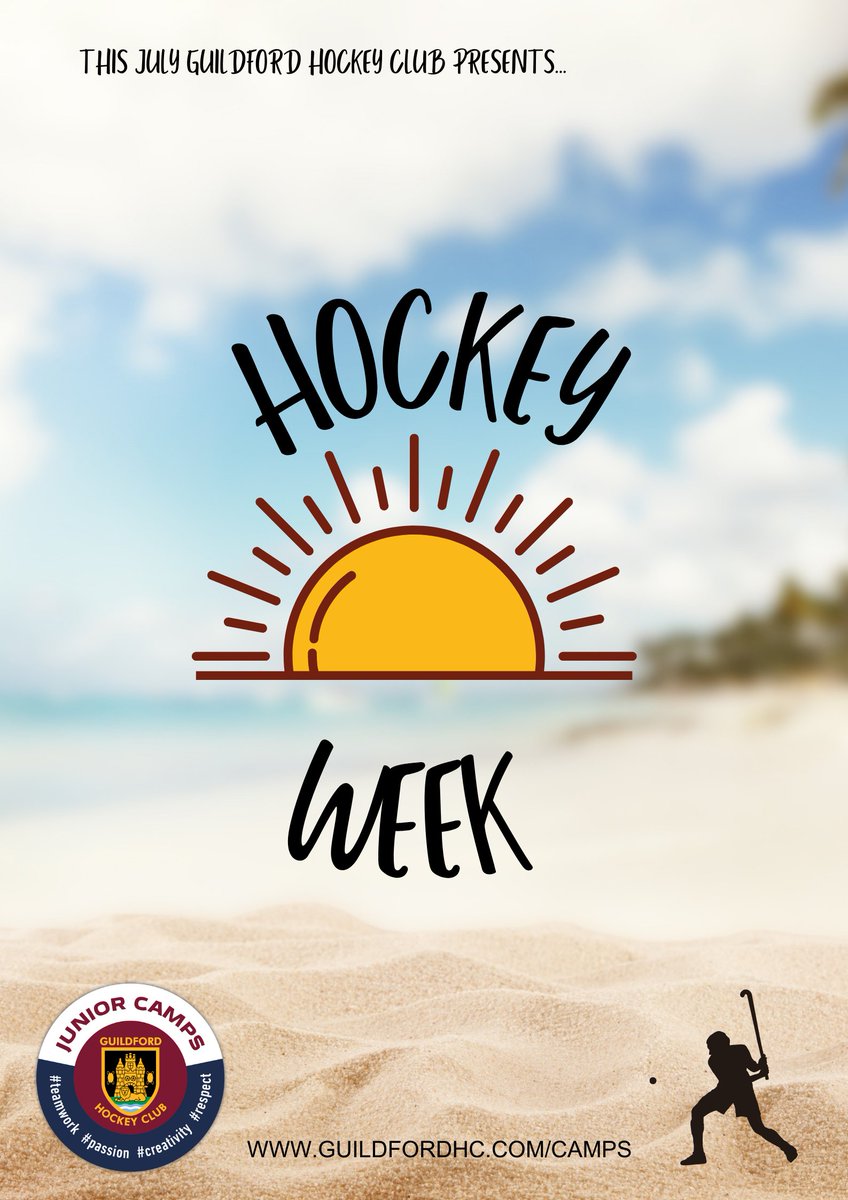 Guildfordhc's tweet photo. 📢Introducing... HOCKEY WEEK 2023!

📲A week with world class coaching, gameplay, video analysis, masterclasses, slip 'n slide and more!

🏑Join us for our first every HOCKEY WEEK to kick off our summer programme at #GHC 

🗓️Mon 24 - Fri 28 July

🔗https://t.co/FuIfjAzF5G https://t.co/eMeyoBUTa5