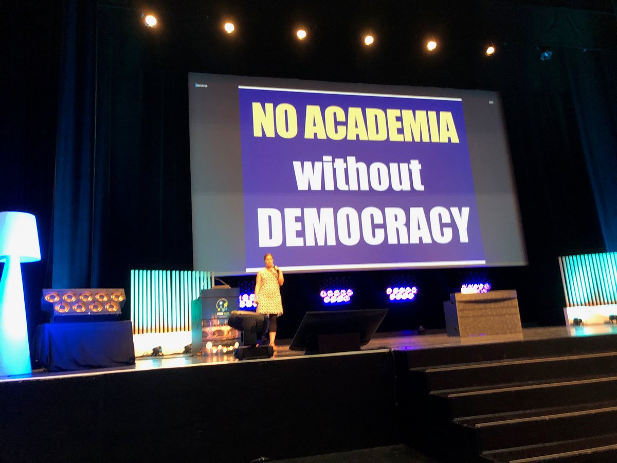 It was not all about molecular mechanisms in the #FEBS2023 plenary lecture of Maya Schuldiner yesterday, and this strong message got a standing ovation. 2023.febscongress.org