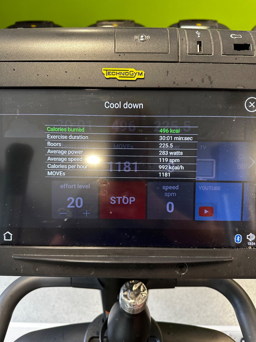 KCraigs's tweet photo. Rookie numbers @Cobratate 
Stair Master 30 Minute Challenge. https://t.co/nOcWH3j6D8