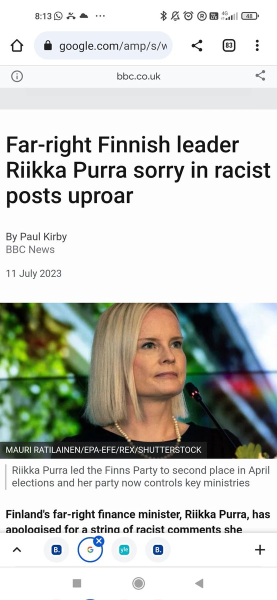 OTC_Stalker's tweet photo. @ylenews Look at the international disgrace she brought to a well respected country as Finland. 

There is no way her ideology would have changed because of her political position. She is definitely still nursing same ideology deep down her mind. She should resign! Finns deserve better!! https://t.co/RhNyyJYFRe