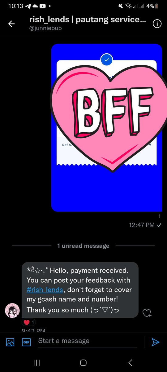 nikinshmragf's tweet photo. thank you @junniebub for the nth transactions we have I think more than 10 na yata pero ayun nakakahelp din itoo sakin lately. To more transactions soon. Thank you so much!
#rish_lends https://t.co/M9qic07Z8N