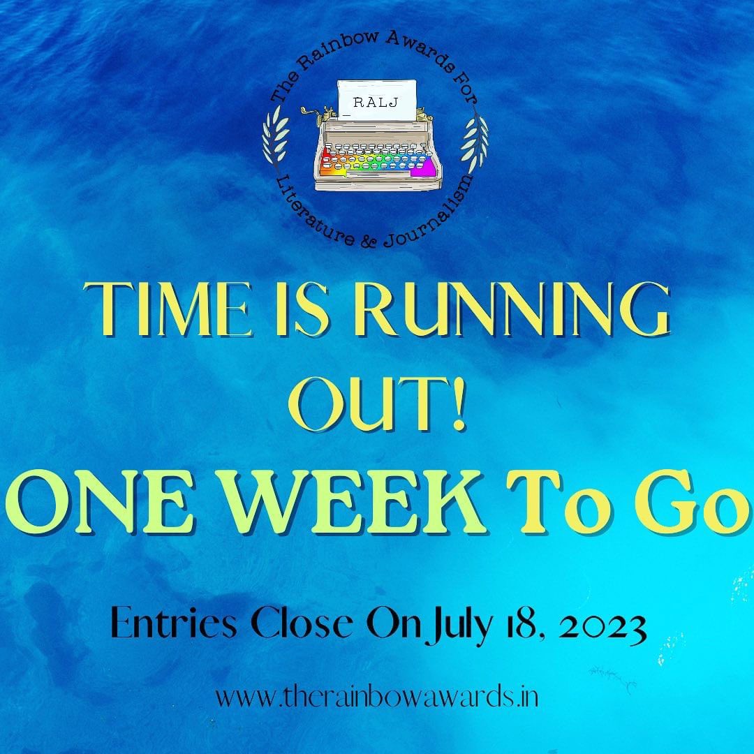 Folks, less than a week to go!!! @mumbaipressclub @RainbowLitFest @TheQKnit @PinkListIndia @Naz_Foundation @NazariyaQFRG @gottaservesome