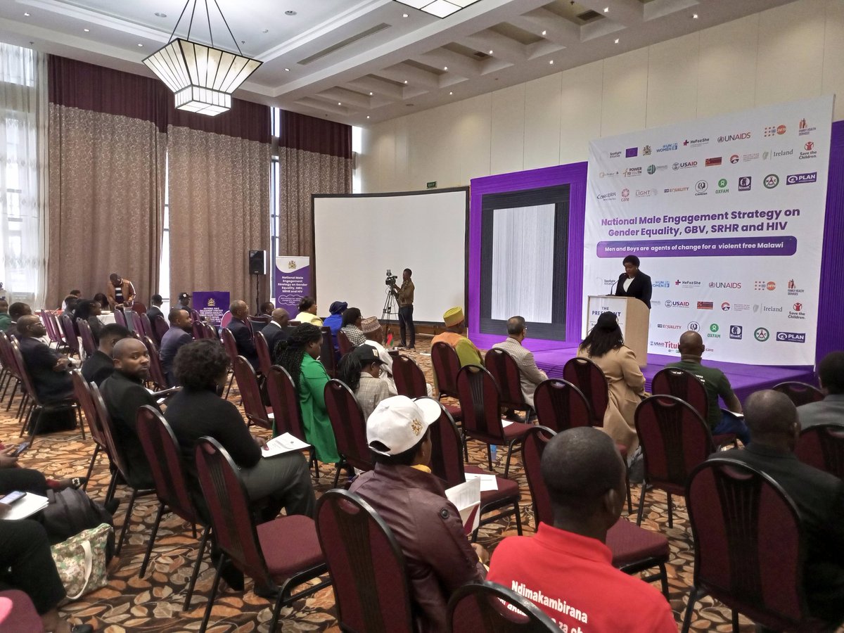 We are attending the Male engagement conference in #Lilongwe this morning. During the conference, we will also launch the much awaited male engagement strategy.