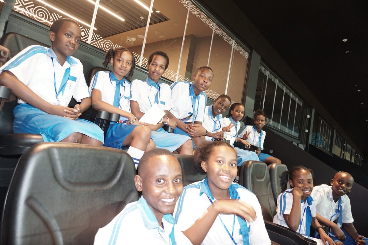 UbumweCommunity's tweet photo. House of children school students at Kigali International Airport &amp; at BK Arena... Thanks a lot  for this special opportunity for our students. They got a lot.@RubavuDistrict @Rwanda_Edu @bkarenarw @FlyRwandAir https://t.co/hedTBofCfZ