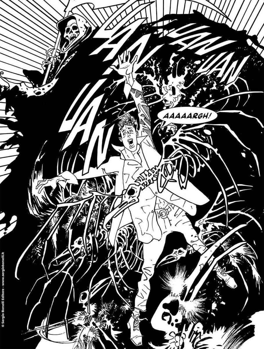 Lario3's tweet photo. Un'altra splendida tavola, realizzata da Franco Saudelli, della storia di #DylanDog che ho scritto io ("L'isola dai due soli").

Dal 15 #luglio in #edicola.

#comics #fumetti #sbe #drawing https://t.co/UVJdXYNvKH