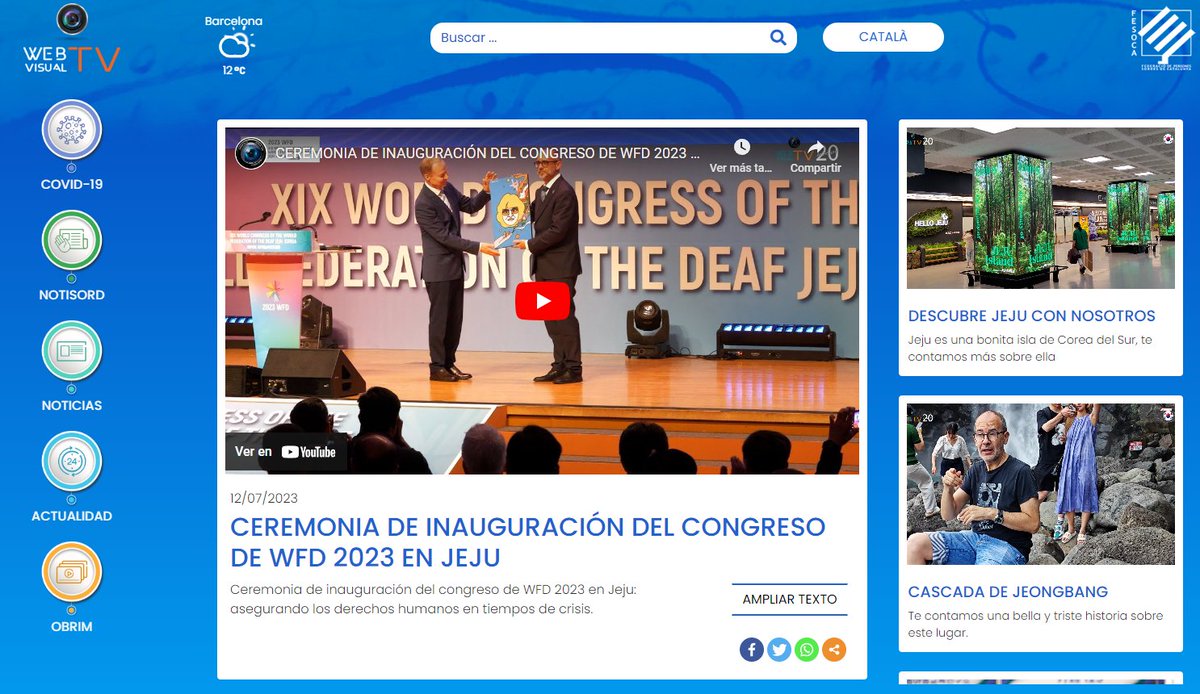Webvisual_tv's tweet image. 11 DE JULIOL DE 2023
👋Llengua de Signes Catalana #LSC
webvisual.tv

WEBVISUAL EN COREA:

🔵Ceremonia de inauguración del Congreso WFD 2023: youtube.com/watch?v=gKbz6C…