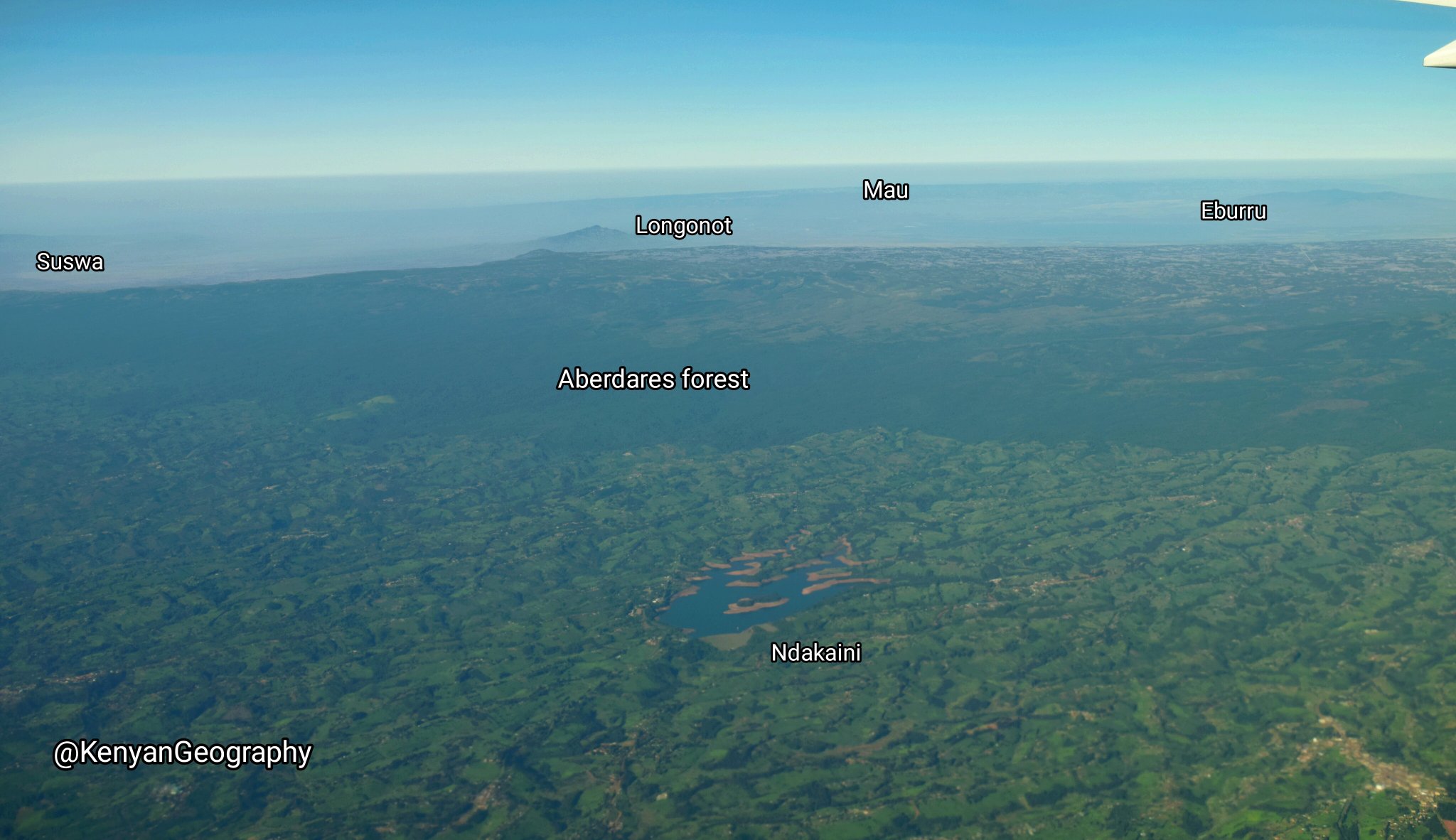 Geography of Kenya on Twitter "Whereas Kenya is a big country, air