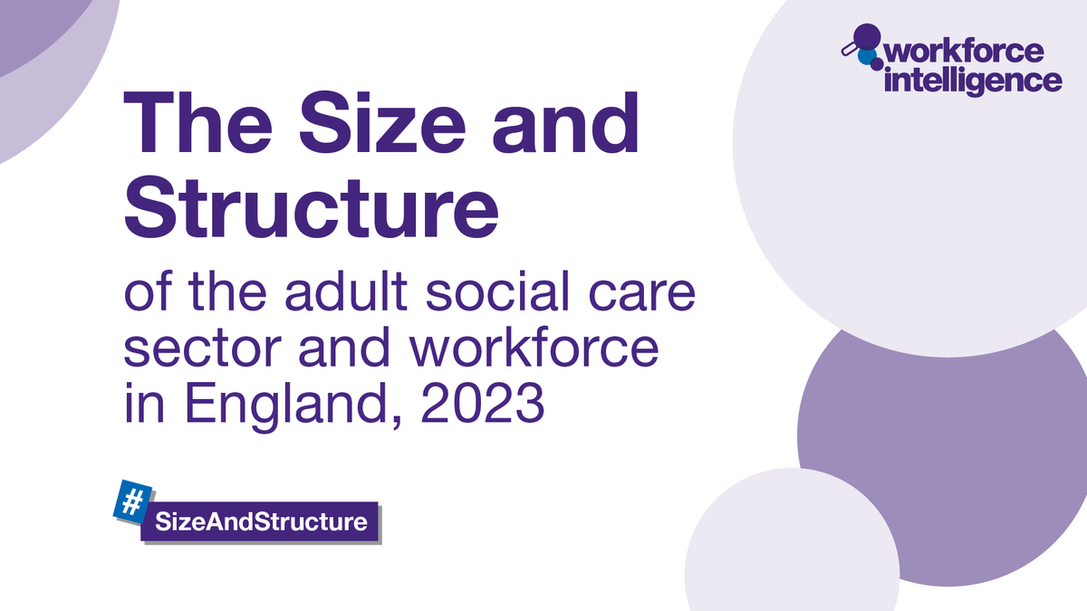📣 Today we have released the latest Size and Structure information with up-to-date data about the adult social care sector and workforce in England, 2023. 

🔗 Take a look now bit.ly/3rmqPVz  

#SizeAndStructure