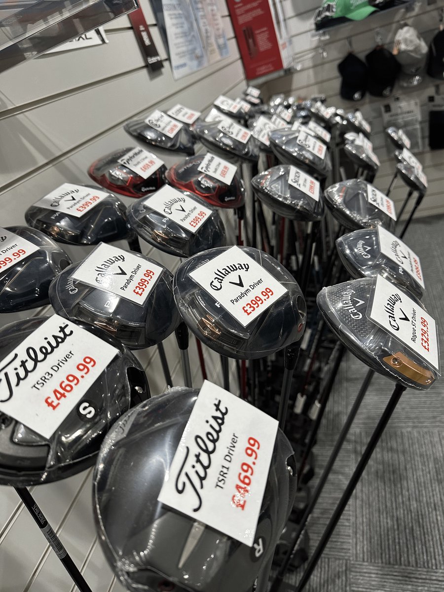 BramshawGClub's tweet photo. Sneak peak of some of the clubs we have on offer in the Pro-shop! https://t.co/BeETRWYhrK