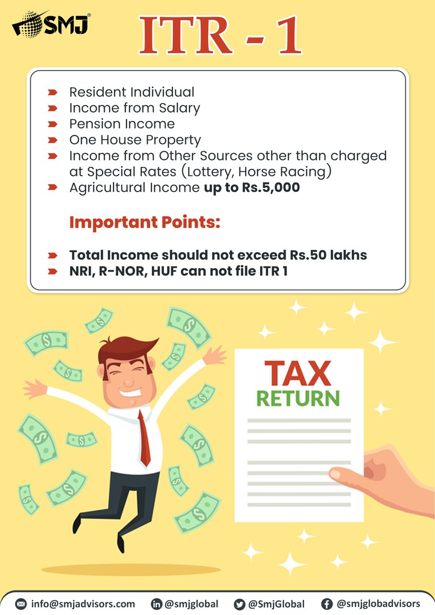 CAshubhamjain_'s tweet photo. ITR-1
Simplify Your Tax Filing with ITR 1: File Your Income Tax Return with Ease!
#ITR1 #TaxFilingMadeEasy #IncomeTaxReturn #SimplifiedTaxation #FinancialCompliance #EasyTaxFiling https://t.co/X6yoAmOFyT