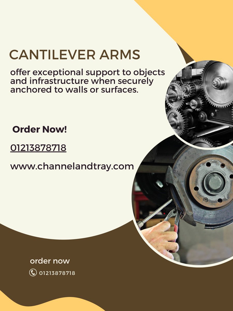 Cantilever Arms provide exceptional support when securely anchored to walls or surfaces.  Call for order 01213878718. See more tinyurl.com/2uxte78u
#CantileverArms #SupportSolutions #InfrastructureSupport #EquipmentSupport  #SturdyConstruction #RobustPerformance