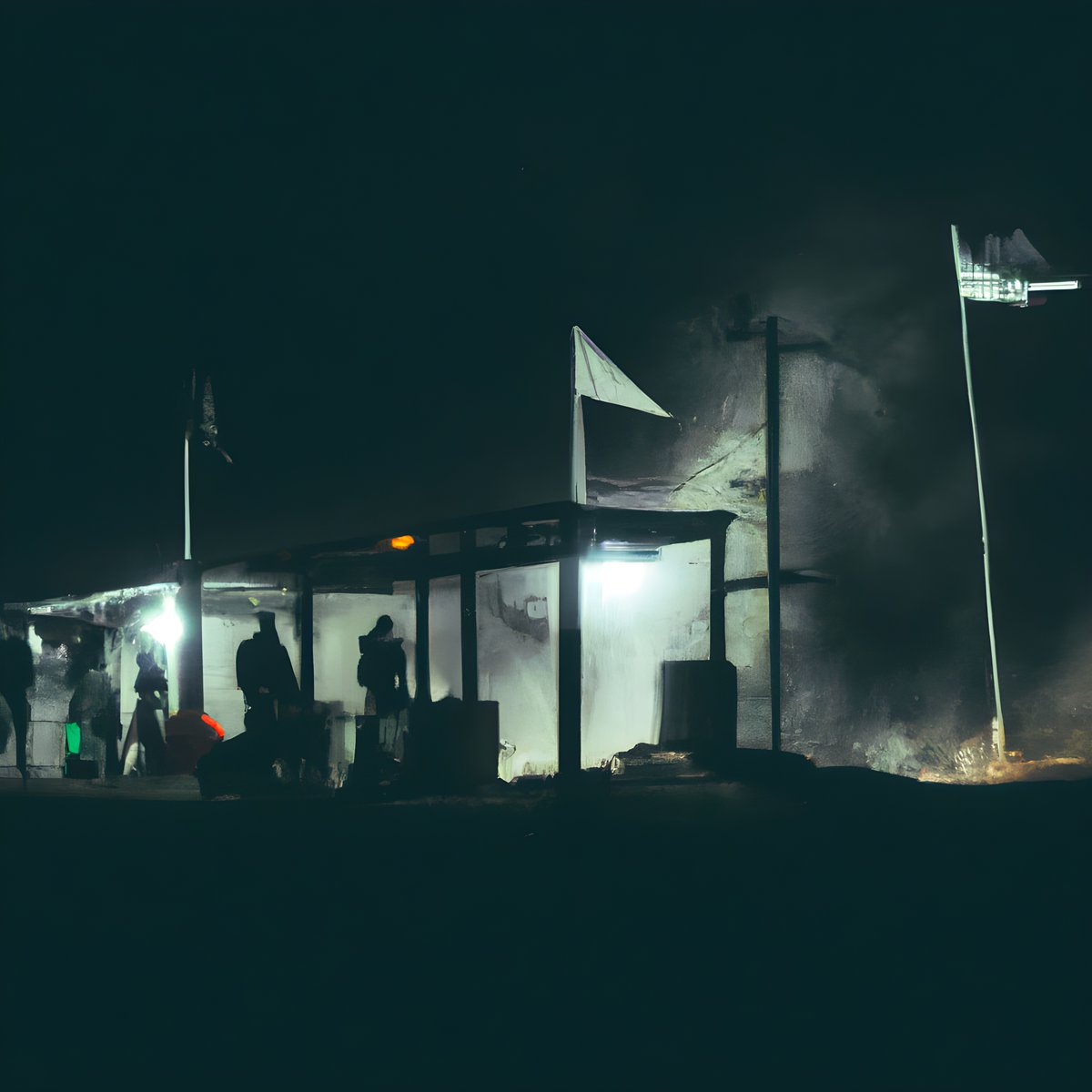 simmonsstummer's tweet photo. From the Archive:
Chronicles of a Gas Station
Started minting Aug 22, 2022

A collection made up of various sub-series with the same location.
The life of a gas station in various eras and universes is shown, mixing elements that are usually distant and unexpected. https://t.co/RIzjcSC9op