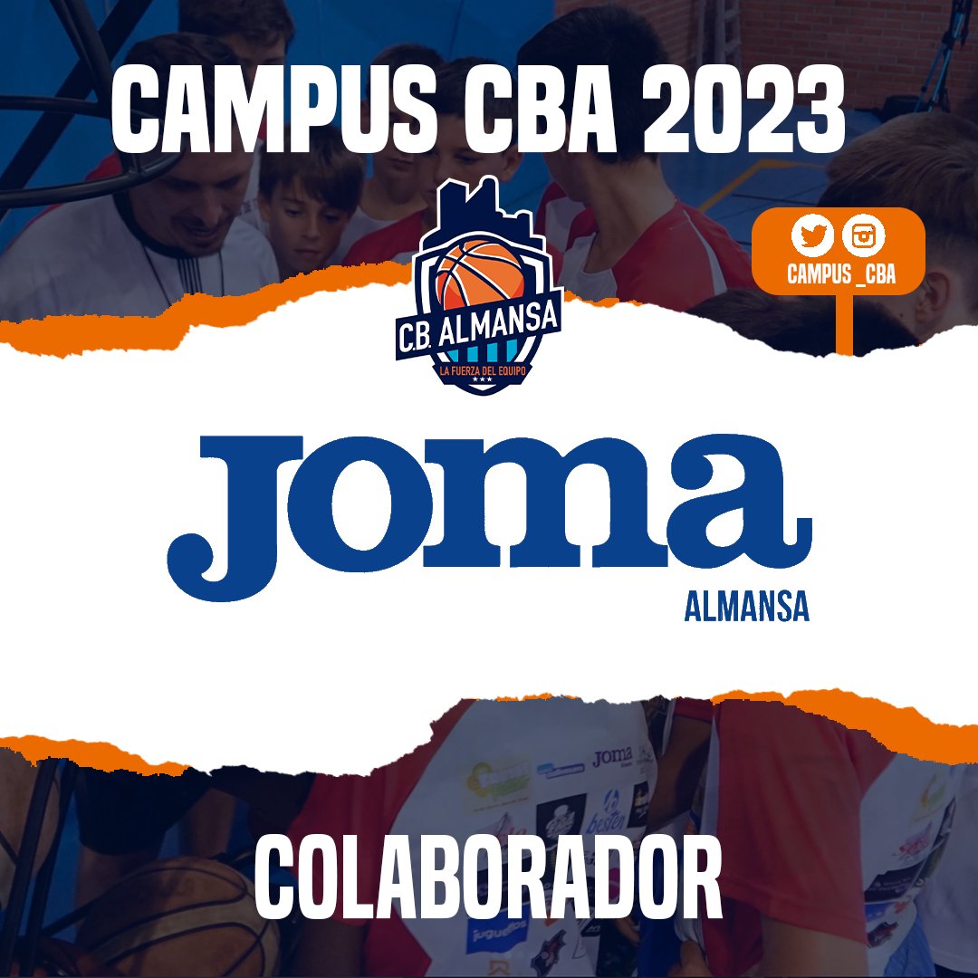 Campus_CBA's tweet photo. Joma Almansa nos proporciona la ropa de los Campus de Verano y Tecnificación del @CBAlmansa. 

¡Gracias por vuestro apoyo una temporada más!

#CampusCBA #Almansa https://t.co/I1cyV2rt83