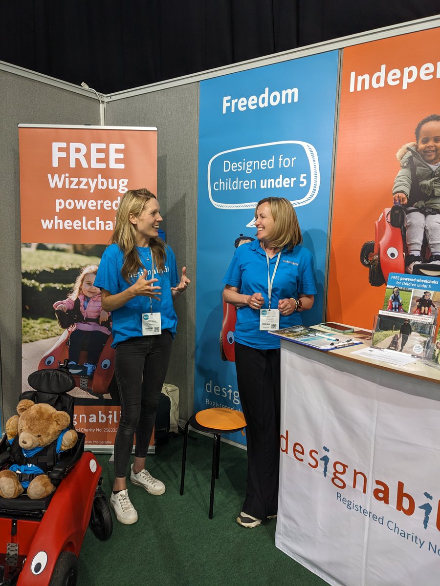 DesignabilityUK's tweet photo. Who's at the Posture and Mobility Group Conference this week? Liesl, Pippa and Hannah from our clinical team are there so pop over to stand no.4 to say hello! #PMG2023 #Wizzybug https://t.co/1BQTiifoGQ