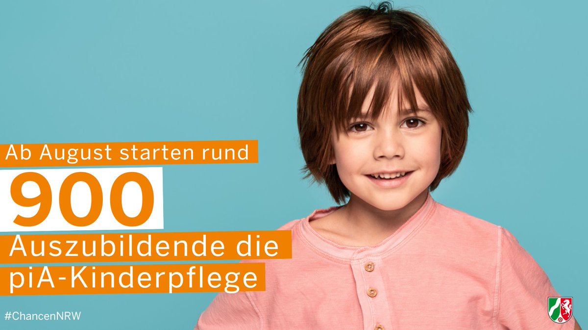 Rund 900 Azubis starten ab August die praxisintegrierte Ausbildung in der Kinderpflege - und wir ermöglichen die Förderung. Ministerin @JosefinePaul: Freue mich, dass unser Angebot so gut angenommen und nahezu ausgeschöpft wird. mkjfgfi.nrw/landesregierun…