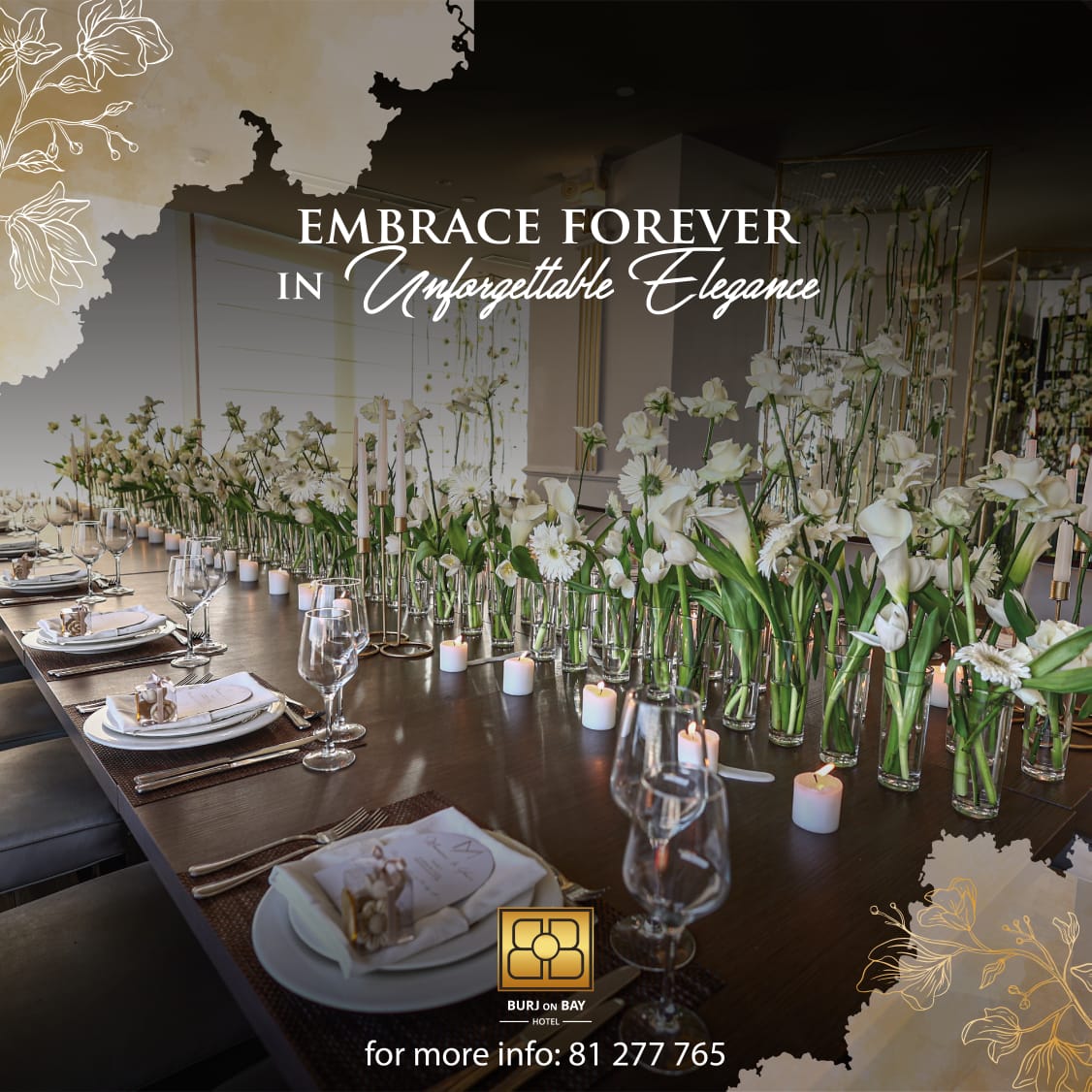 Where dreams become reality! Celebrate your love at Burj On Bay hotel where timeless charm meets unforgettable elegance.
For more info: 81277765
#weddings #WeddingVenue #WeddingSeason #Weddings2023 #BridesOf2023 #BrideAndGroom #BurjOnBayHotel #BurjOnBay #Lebanon