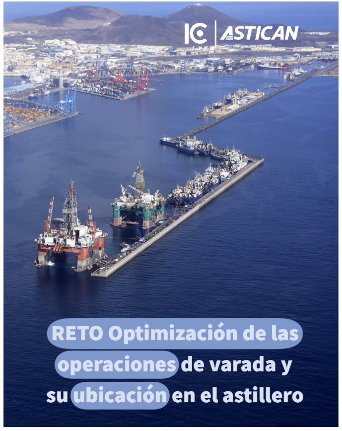 ¡Atención profesionales marítimos y expertos en #ingenieríanaval! 🚢⚙️ 
Inscríbete en el desafío de Astican, donde podrás formar parte de la optimización de las operaciones de varada, botadura y ubicación de barcos en el astillero. ¡Únete al reto! 👉 bit.ly/B7p6Ast