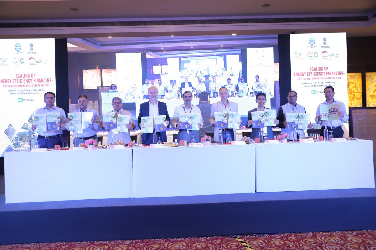 beeindiadigital's tweet photo. BEE in association with @giz_India organised a one-day conference on “Scaling-up Energy Efficiency Financing” in the country on 11 July 2023. The conference focused upon making India carbon neutral by exploring financing mechanisms to meet goals set under NDCs.  1/4 https://t.co/LVPPP4kOhS