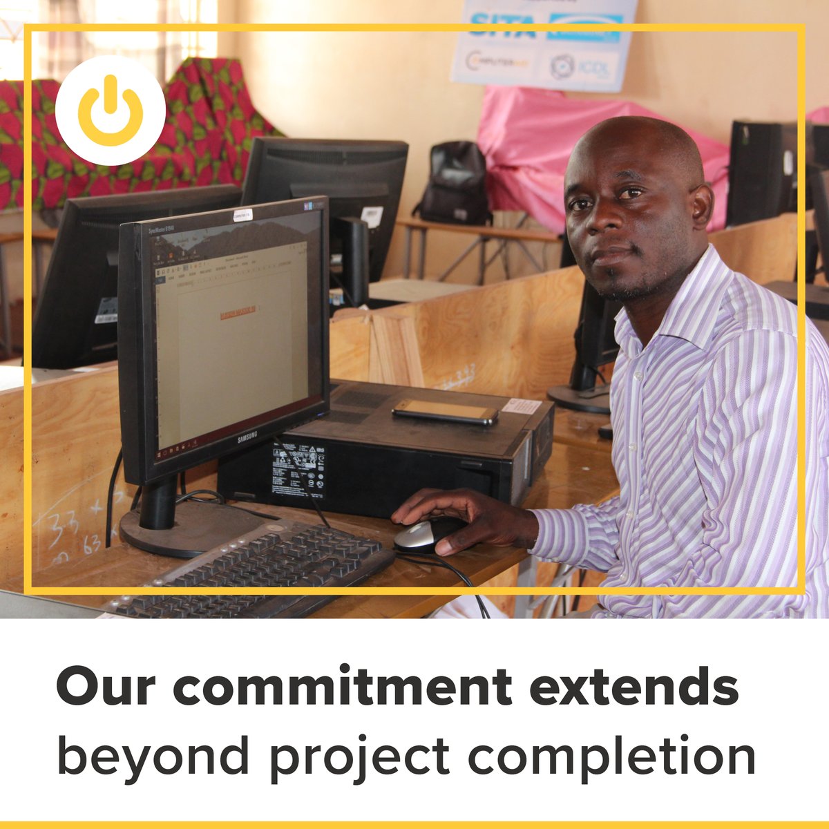 Computer_Aid's tweet image. Our local technology partner undergoes ICDL training, accreditation, and certification to ensure that their staff is computer literate in core tasks and can promote those skills even after the project funding has ceased. 

#DigitalDivide #ComputerSkills #Charity #ITDonation