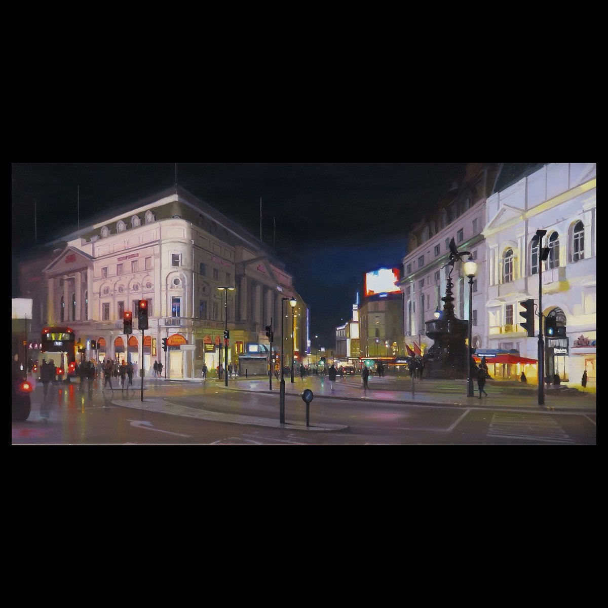 MJAshcroft's tweet image. Latest oil on the easel 

‘City Lights, Piccadilly, London’

Oil on Board (24” x 48”)

Now on show and Available @PanterandHall2 in London

#londonart #piccadillycircus #londonatnight #oilpainting #northernartist #mafa #roi #nocturne #urbanart #nightpics #artist